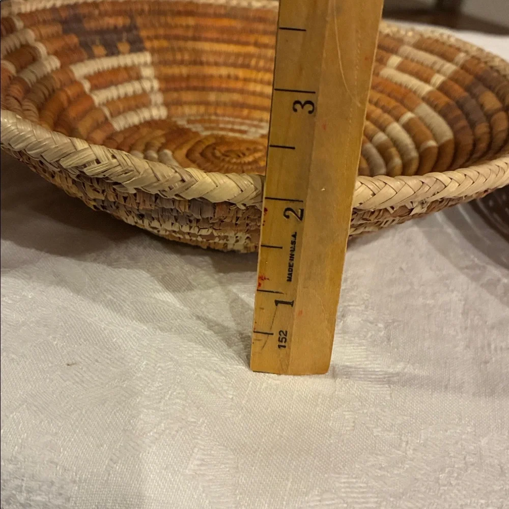 Navajo Woven Baskets ceremonial baskets Hand Woven Sumac Set/2 wedding Baskets